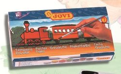 Coffret de 7 pots assortis jovi school tempera
