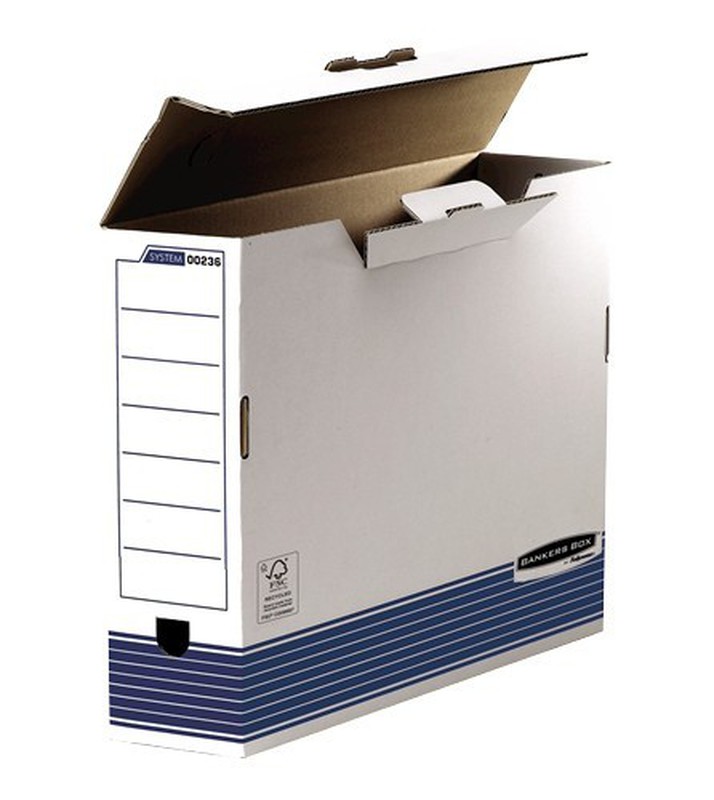 caja archivo definitivo automontable Din A3 de 80 mm ancho bankers box —  Cartabon