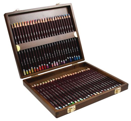 Caja de madera de 48 lápices Derwent Coloursoft
