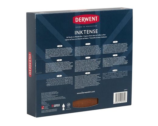 Caja de madera de 48 lápices Derwent Inktense
