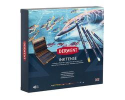 Caja de madera de 48 lápices Derwent Inktense