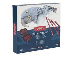 Coffret bois de 48 crayons Derwent Pastel