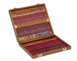 Coffret bois de 48 crayons Derwent Pastel