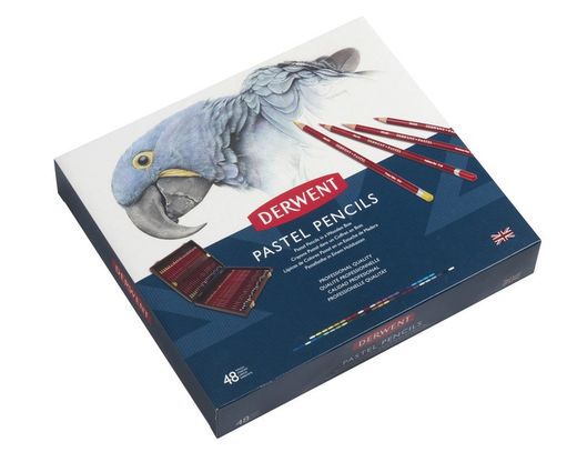 Coffret bois de 48 crayons Derwent Pastel