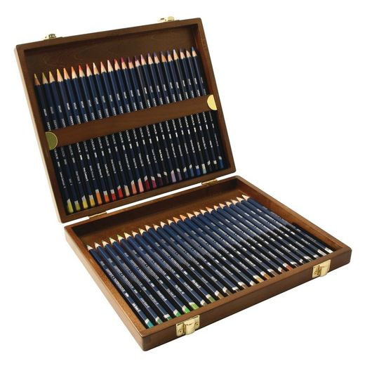 Coffret bois de 48 crayons Aquarelle Derwent