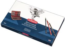 Coffret en bois de 72 crayons Derwent pour croquis