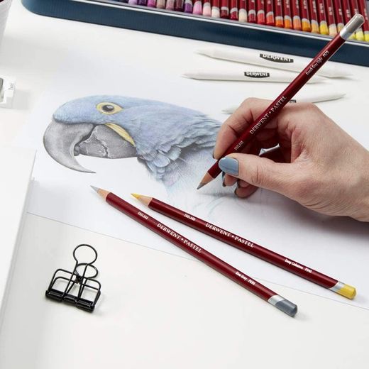 Coffret bois de 72 crayons pastel Derwent