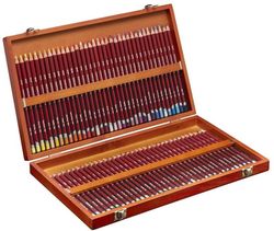 Coffret bois de 72 crayons pastel Derwent