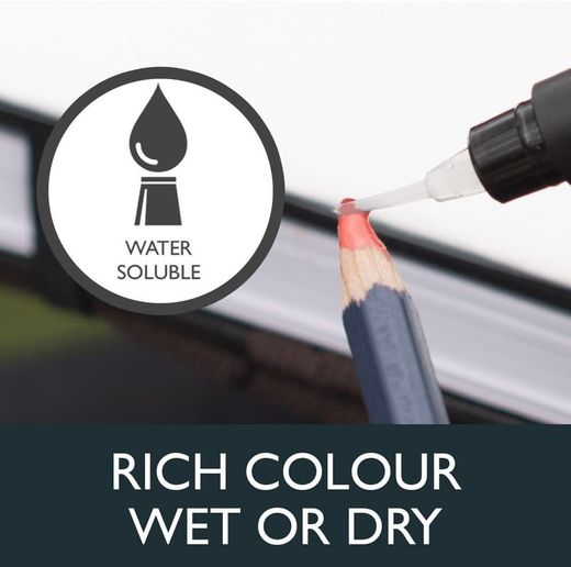 Coffret bois de 72 crayons aquarellables Derwent