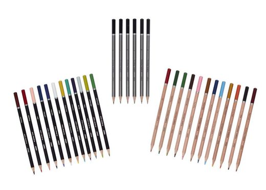 Coffret en bois Derwent Academy avec 35 pièces