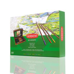 Coffret en bois Derwent Academy avec 35 pièces