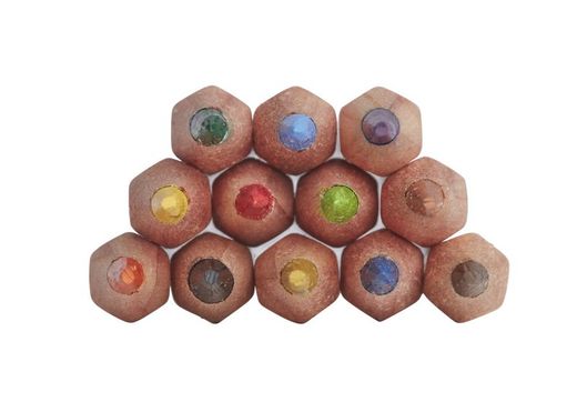 Caixa metálica com 12 lápis de cor aquarela Derwent