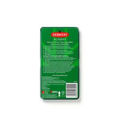 Caixa metálica com 12 lápis de cor aquarela Derwent