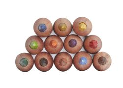 Coffret métallique 12 crayons de couleur Derwent (bois naturel)