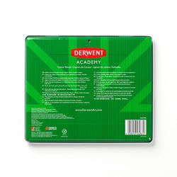 Caixa de metal 24 lápis de cor Derwent (madeira natural)