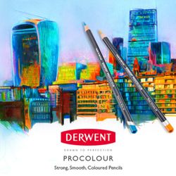 Boîte métal de 12 crayons Derwent Procolour