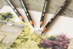 Boîte métal de 24 crayons Derwent Graphtint