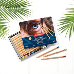 Boîte métal de 24 crayons Derwent Lightfast (résistants à la lumière)