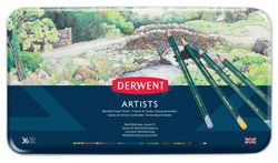 Coffret métal de 36 crayons Derwent Artists