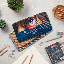 Boîte métal de 36 crayons Derwent Lightfast (résistants à la lumière)