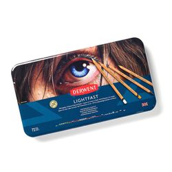 Boîte métal de 72 crayons Derwent Lightfast (résistants à la lumière)