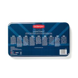 Boîte métal de 72 crayons Derwent Lightfast (résistants à la lumière)