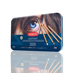 Boîte métal de 72 crayons Derwent Lightfast (résistants à la lumière)