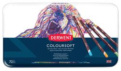 Caja metálica de 72 lápices Derwent Coloursoft