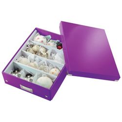 Caixa organizadora média. Clique& armazenar. uau