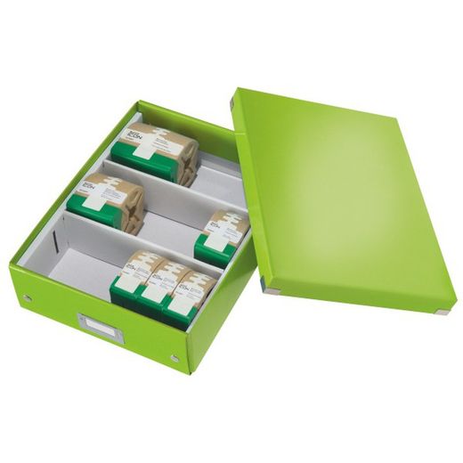 Caixa organizadora média. Clique& armazenar. uau