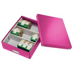 Caixa organizadora média. Clique& armazenar. uau