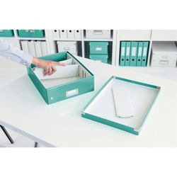 Caixa organizadora média. Clique& armazenar. uau