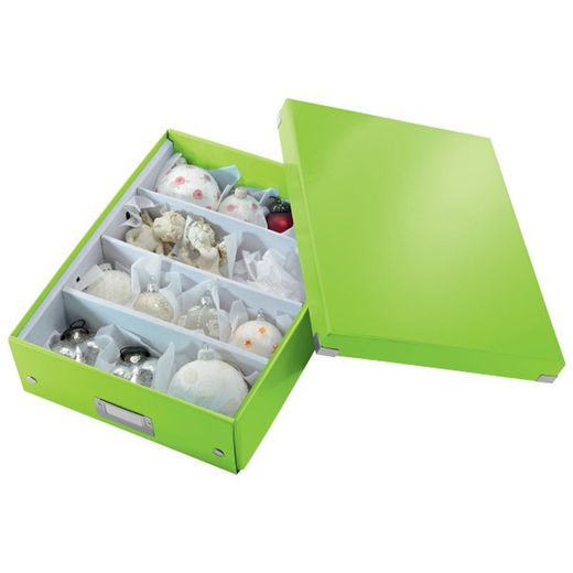 Caixa organizadora média. Clique& armazenar. uau