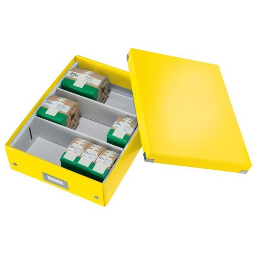 Caixa organizadora média. Clique& armazenar. uau