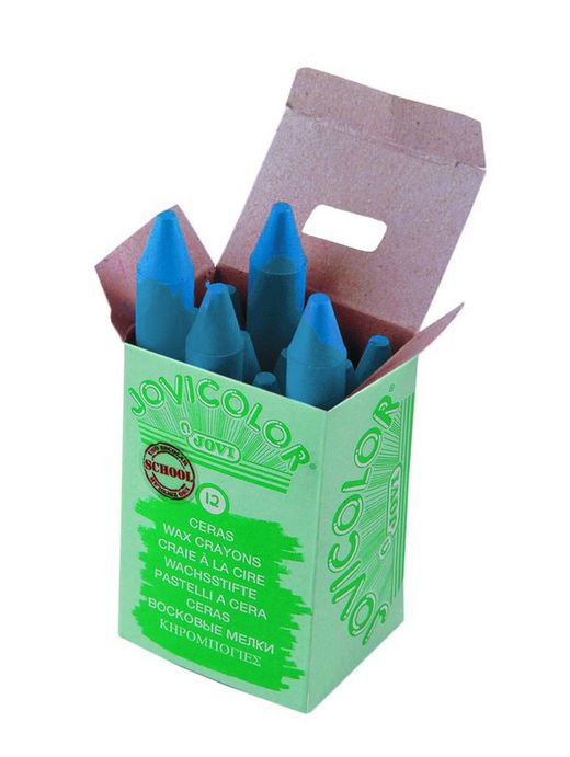 Boîtes de 12 cires semi-dures jovicolor unicolor