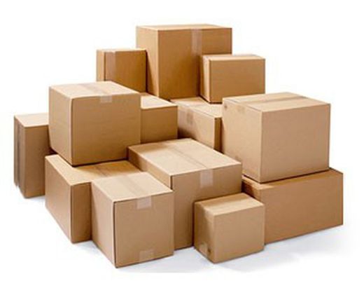 Caixas simples de papelão marrom com mais de 20 tamanhos