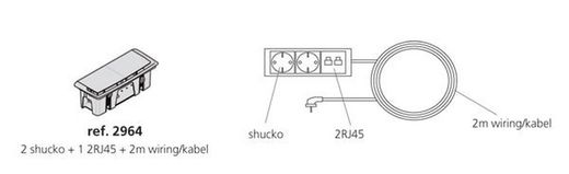 Caixas de junção de mesa de metal graduais