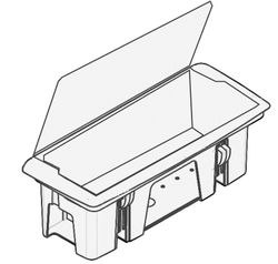 Caixas de junção de mesa de metal graduais