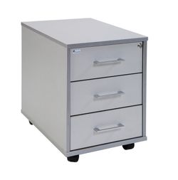 Cômoda com rodas e três gavetas