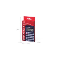 Calculadora de bolsillo de 8 dígitos ErichKrause PC-131 Classic, azul oscuro (caja 1 ud.)