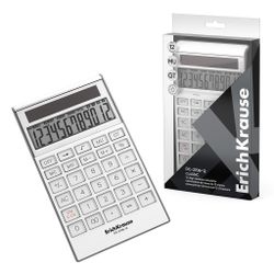 Calculadora de mesa de 12 dígitos ErichKrause DC-2708-12 Classic, blanco (paquete de PET 1 ud)
