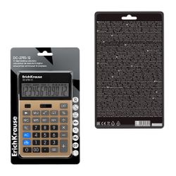 Calculadora de mesa de 12 dígitos ErichKrause DC-2793-12, dorado (caja 1 ud)