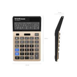 Calculadora de mesa de 12 dígitos ErichKrause DC-2793-12, dorado (caja 1 ud)