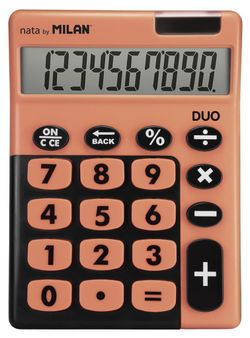 Calculatrice Nata by Milan, 10 chiffres de différentes couleurs