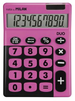 Calculatrice Nata by Milan, 10 chiffres de différentes couleurs