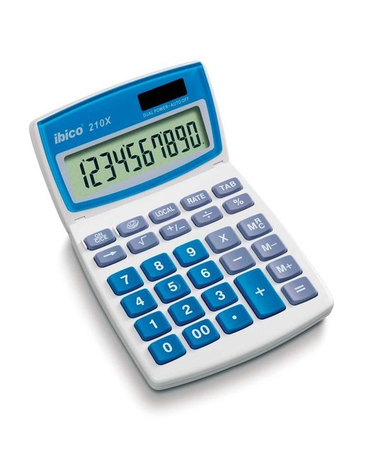 Calculatrices de bureau Ibico de 8 à 12 chiffres