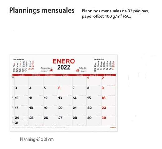 calendário de parede 43x31 com espaço para escrever