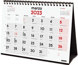 Calendario Finocam con 16 meses de sobremesa. Tamaño S. 2022-23