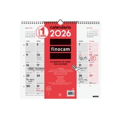 Calendario neutro de pared para escribir L 340x220mm