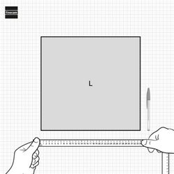 Calendario neutro de pared para escribir L  340x220mm